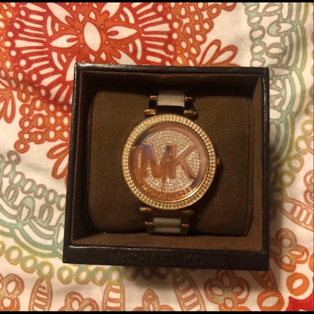 Rose gold Michael kors watch